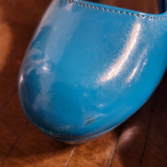 Charlotte Russe Womens Size 8 Teal Blue Patent Leather Platform Stiletto Heels - Picture 9 of 11